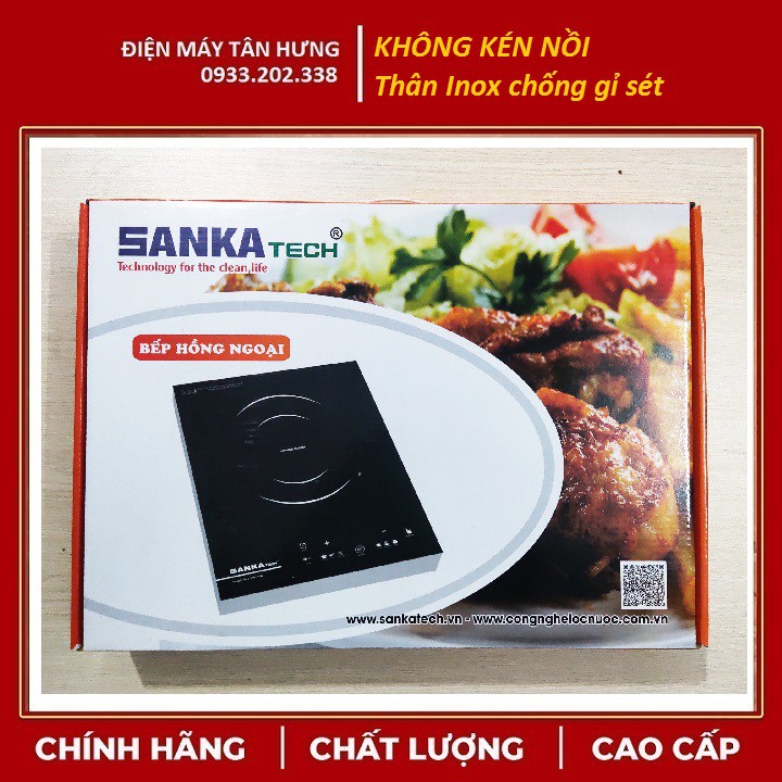 BẾP HỒNG NGOẠI SANKA KHÔNG KÉN NỒI - THÂN BẾP INOX KHÔNG GỈ SÉT