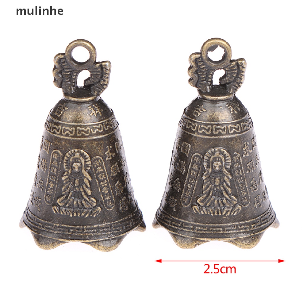 Chuông Phong Thủy Mini Điêu Khắc Họa Tiết Phật Giáo Trung Hoa Cổ Điển