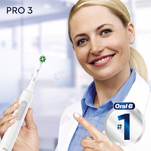 Bàn chải điện Oral-B Pro 3 3000 CrossAction - Hàng nhập khẩu