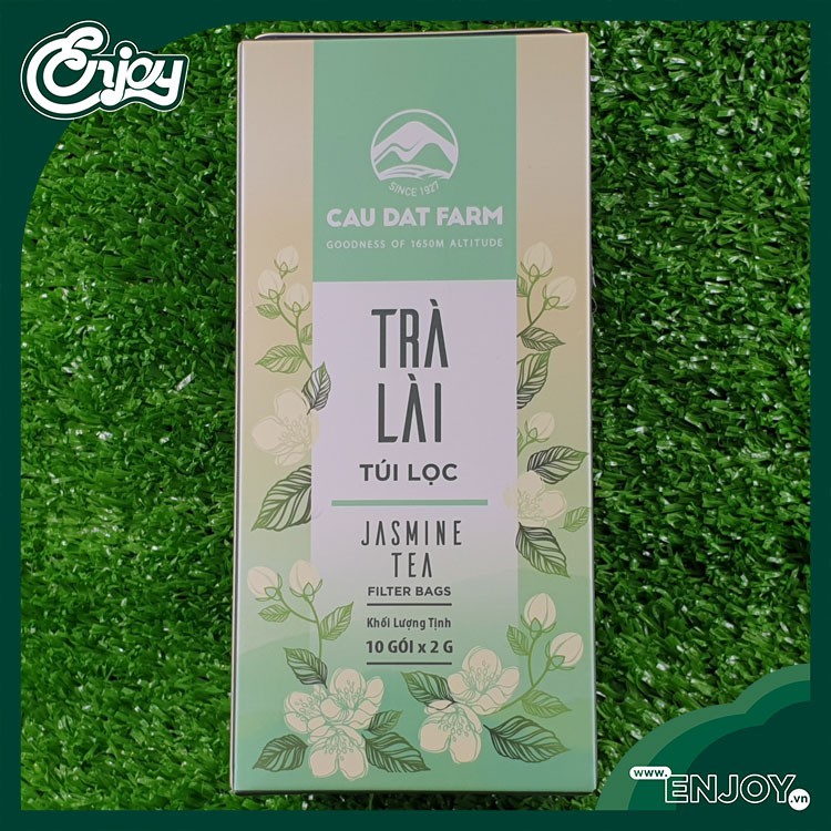 Trà Cầu Đất Farm - Trà Lài Túi Lọc Hộp Giấy 10g * 2g