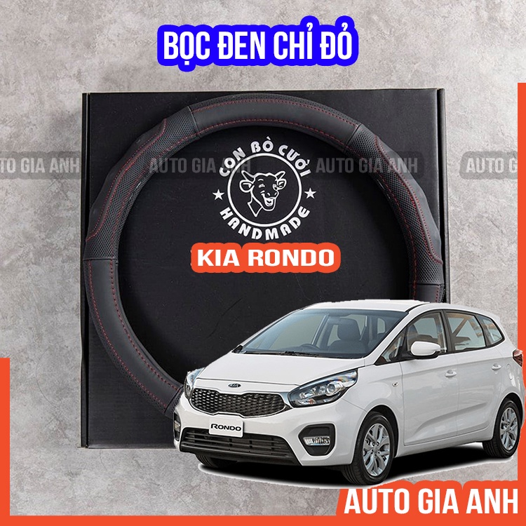 Bọc vô lăng ô tô da cừu cao cấp Gia Anh cho KIA Rondo ôm khít vô lăng an toàn khi lái xe bảo hành 24 tháng