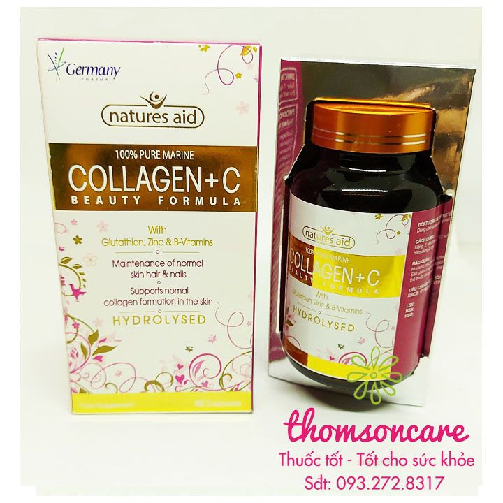 Bổ sung nội tiết tố từ Collagen thủy phân - Collagen +C hộp 60v có thêm vitamin C, E, glutathion và mầm đậu nành | BigBuy360 - bigbuy360.vn