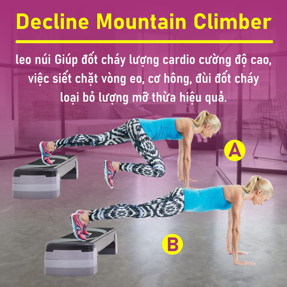 BG Bục dậm nhảy 78cm STEP AEROBIC đa năng cao cấp giảm cân toàn thân mới 2023