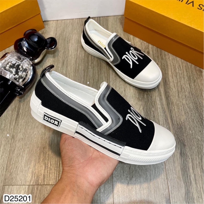 Giày Slip-on dior - Giày lười dior nam đế cao su fom ôm chân. | BigBuy360 - bigbuy360.vn