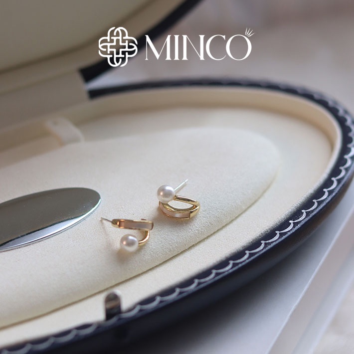 Bông tai Minco Accessories hoa tai hạt châu phụ kiện đẹp phong cách Hàn Quốc BT09