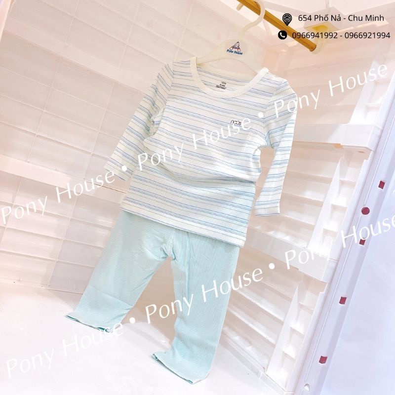Bộ Quần Áo Dài Tay Nous Cài Vai Dài Chất Vải Petit Mềm Mại Cho Bé Từ 12-24m