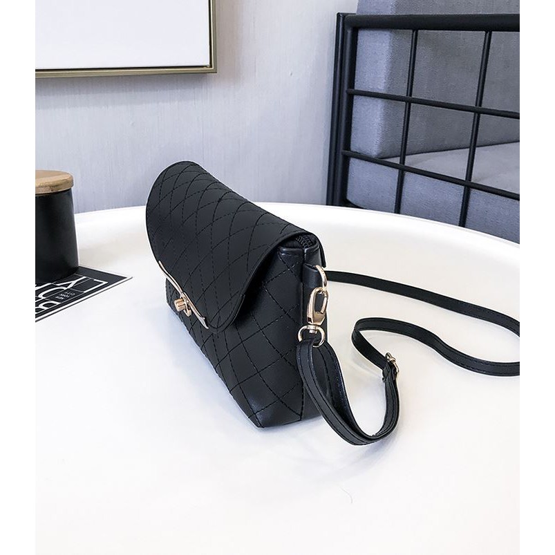 Túi Đeo Vai Nữ Vân Da Nổi Phong Cách Cực Kỳ Trẻ Trung L15