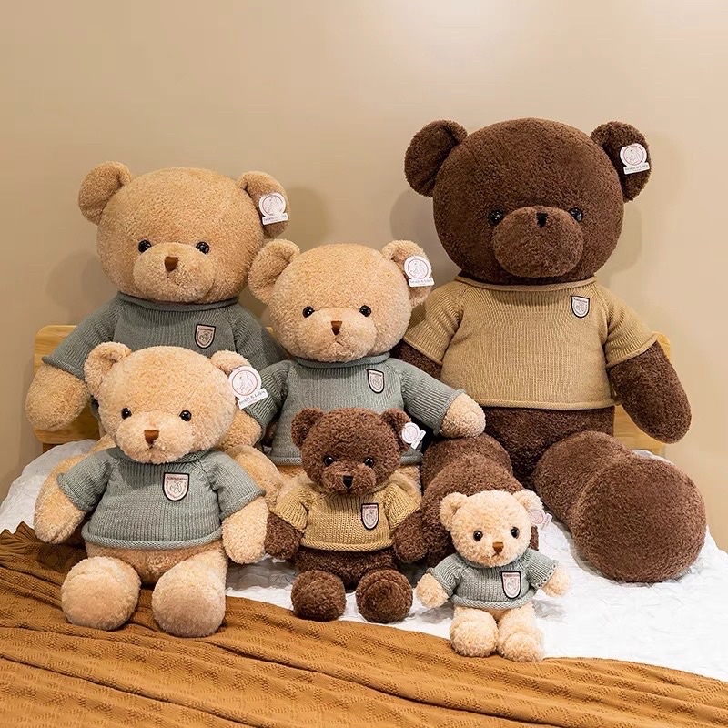 Gấu Bông Teddy Head Tales Lông Xù - Gấu Bông Mina