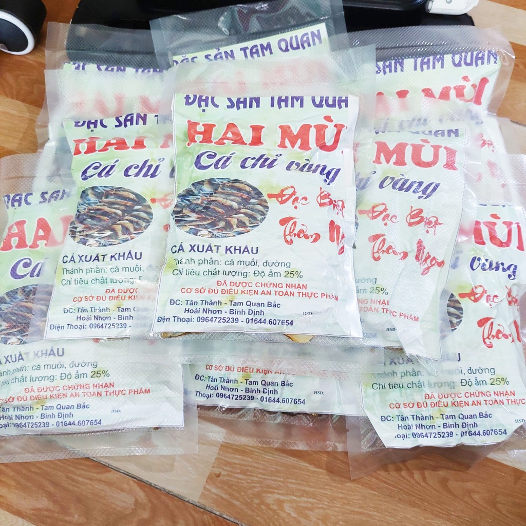 Cá Chỉ Vàng Khô Loại 1 Vị Biển Miền Trung, Cá Khô 1 Nắng 100gr Đẹp Không Mặn Hàng Mới