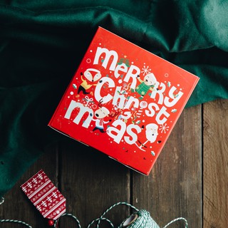 COMBO 20 hộp giấy vuông Christmas đỏ