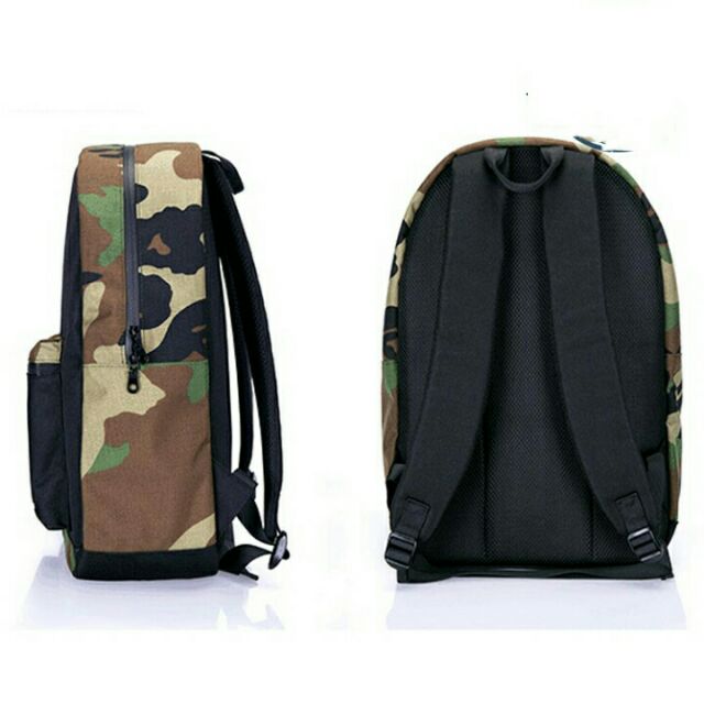 Ba lô laptop thời trang Unisex Hàn Quốc - camo - balo 014