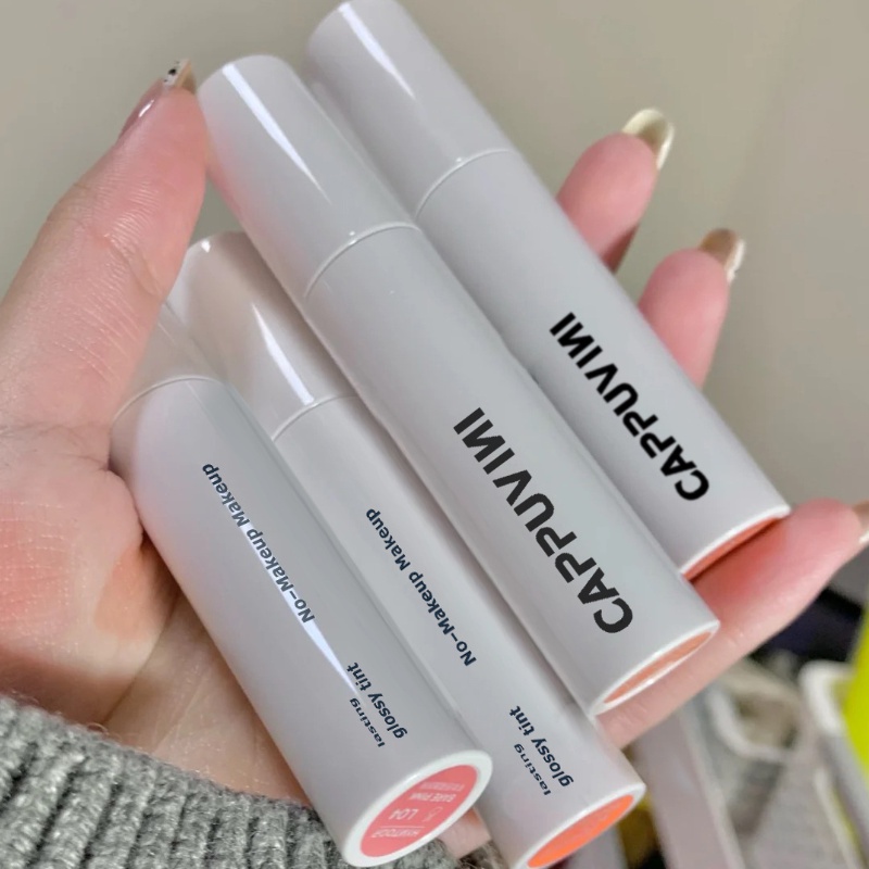 ✨✨Son bóng dưỡng ẩm CAPPUVINI không phai màu chống dính gương cốc hiệu ứng