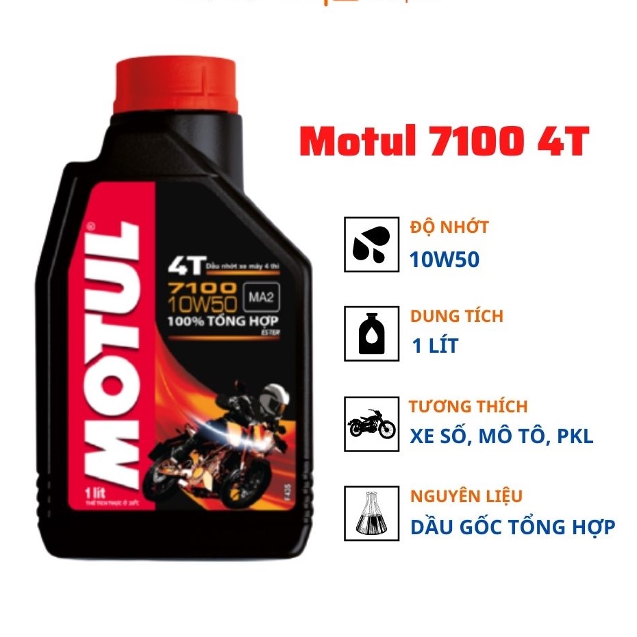 Dầu nhớt Motul cho xe máy tay ga xe số xe côn tay hàng chính hãng