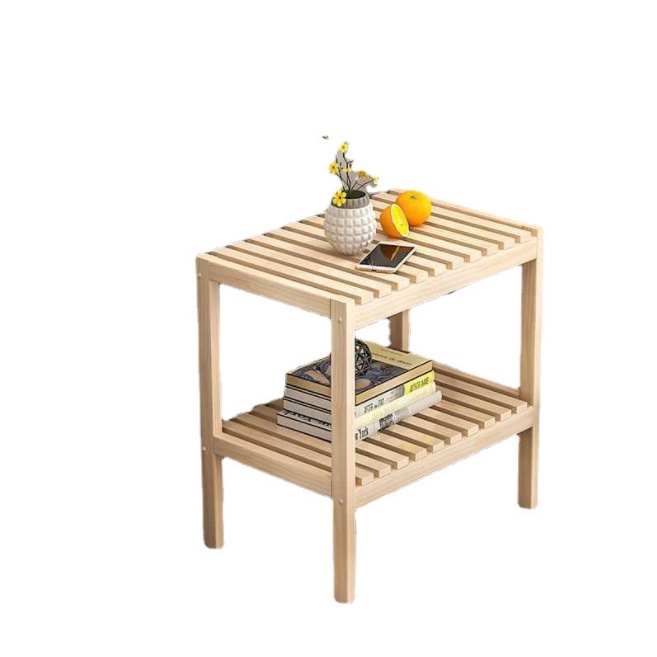 [ Ảnh thật] Kệ gỗ 2 tầng 80cm x 26cm x 50cm (Dài x Rộng x Cao)