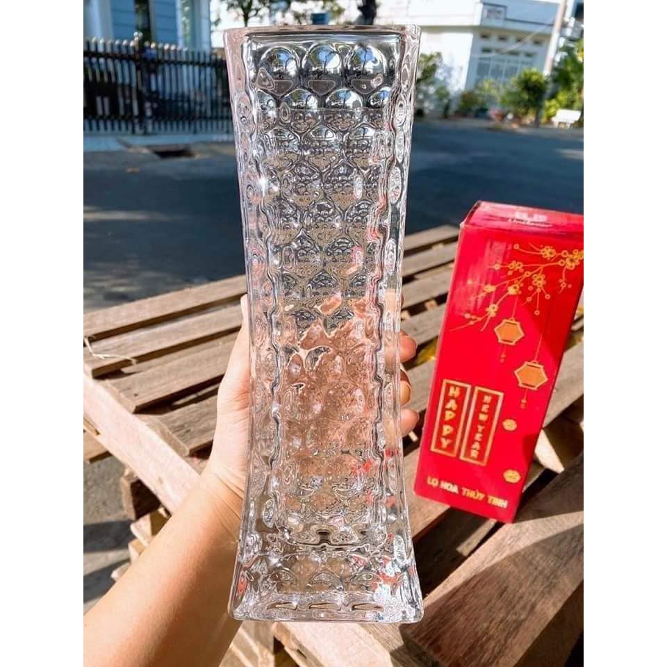 BÌNH HOA THỦY TINH PHA LÊ CAO CẤP