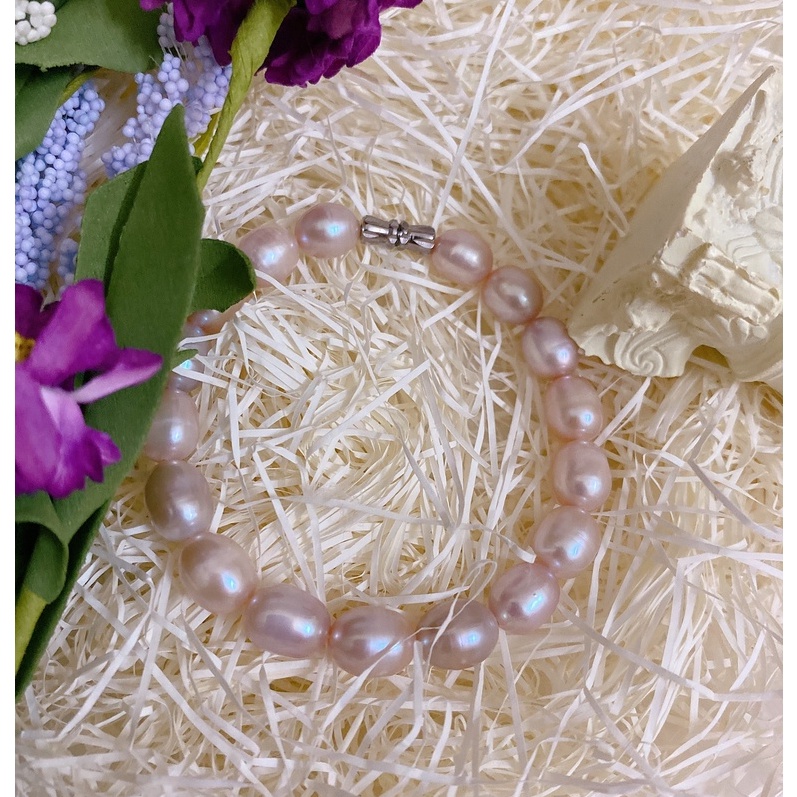 Vòng tay trai thật tự nhiên 10li ánh tím hạt bóng đẹp