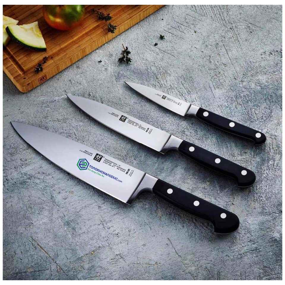 Bộ Dao Zwilling Professional S 3 Món (10cm, 16cm và 20cm) - Sét Dao Nhà Bếp Made in Germany