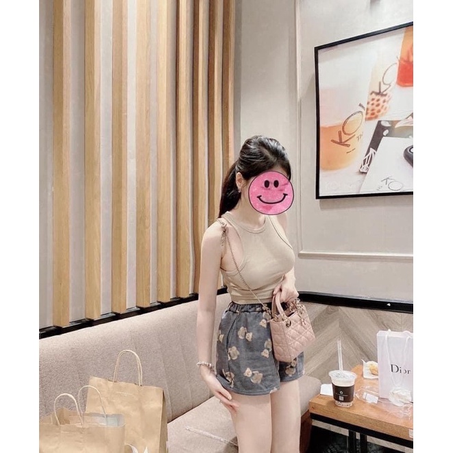 áo ba lỗ croptop - áo thun gân - hình thật