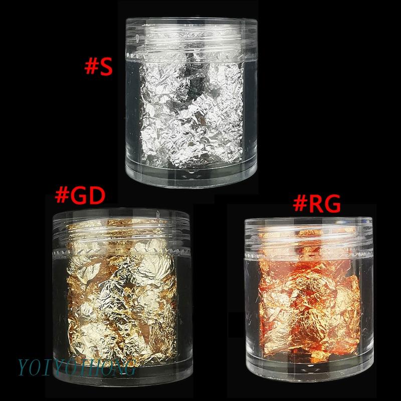 Miếng Lá Nhôm Lấp Lánh Trang Trí Móng Tay Nghệ Thuật DIY