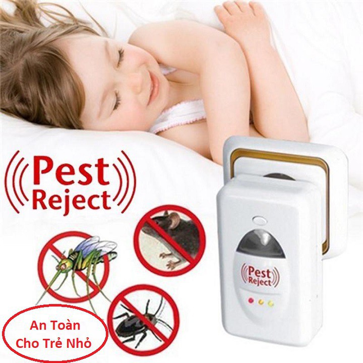 Thiết Bị Đuổi Muỗi, Côn Trùng Pest Rejest Thông Minh An Toàn Cho Sức Khỏe
