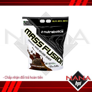 [+ Quà] Sữa Tăng Cân Tăng Cơ Nutrabolics Mass Fusion 12lbs - Chính Hãng 100%