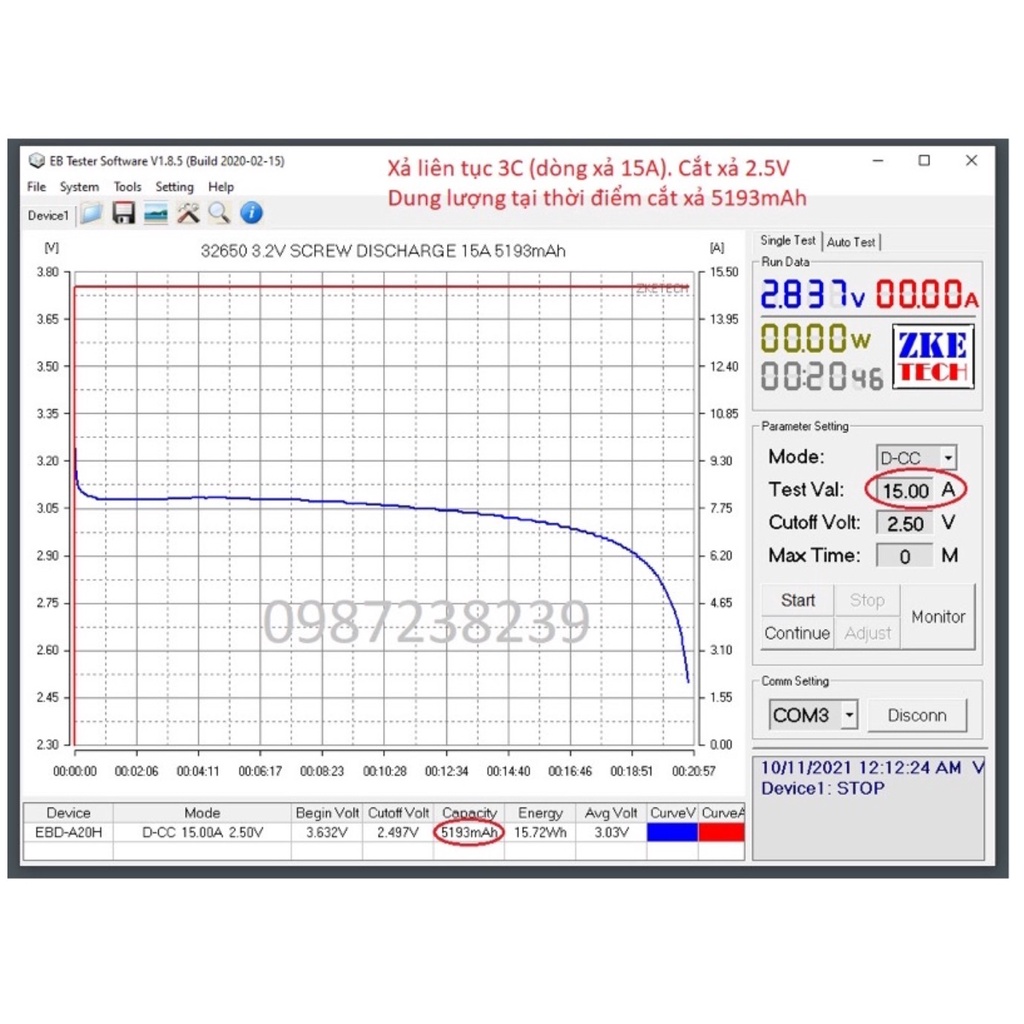 Pin sắt LifePO4 32650 dung lượng 5000mAh