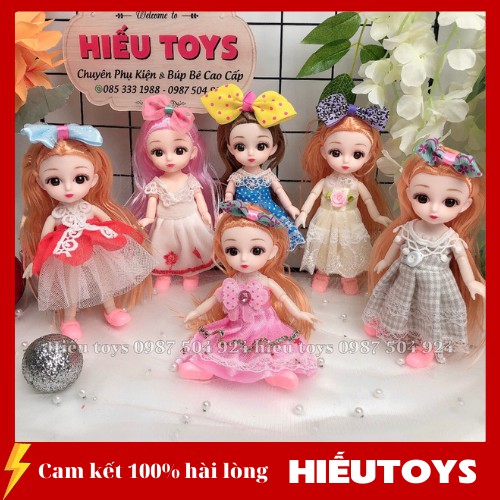 Búp Bê Hộp 6 Bê Chibi  16cm Mắt Đá Giống Thật Hàng Cao Cấp  Búp Bê  Đồ Chơi Cho Bé Gái