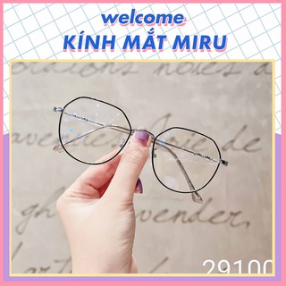 Gọng kính cận nam nữ vuông đẹp MIRU thời trang hàn quốc đeo giả cận chống ánh sáng xanh - 29100