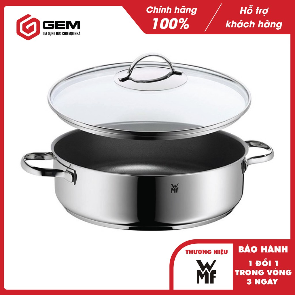 Nồi chảo chống dính WMF 28cm - Chống dính - có vung đi kèm.