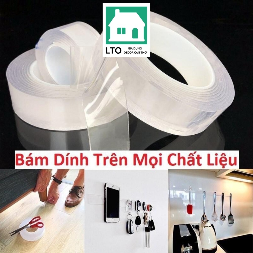 Băng Dính 2 Mặt Đa Năng Trong Suốt Tiện Dụng