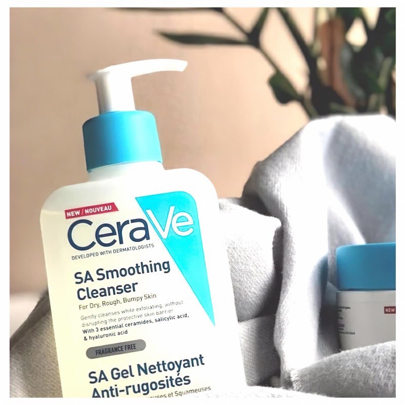Sữa rửa mặt CeraVe Renewing SA, sữa rửa mặt dành cho da dầu, da mụn - Thi Vũ