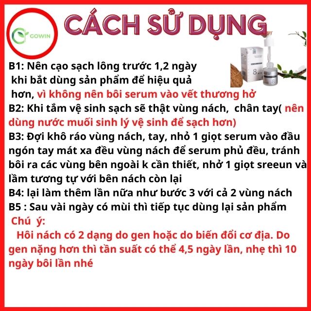 [Hot-Hiệu Quả]Serum Giảm Hôi nách Nhập Khẩu, Khử Hôi Nách,Thâm nách,Ráo,Không Gây Vàng Áo,Hiệu Quả Từ Lần Đầu Sử Dụng