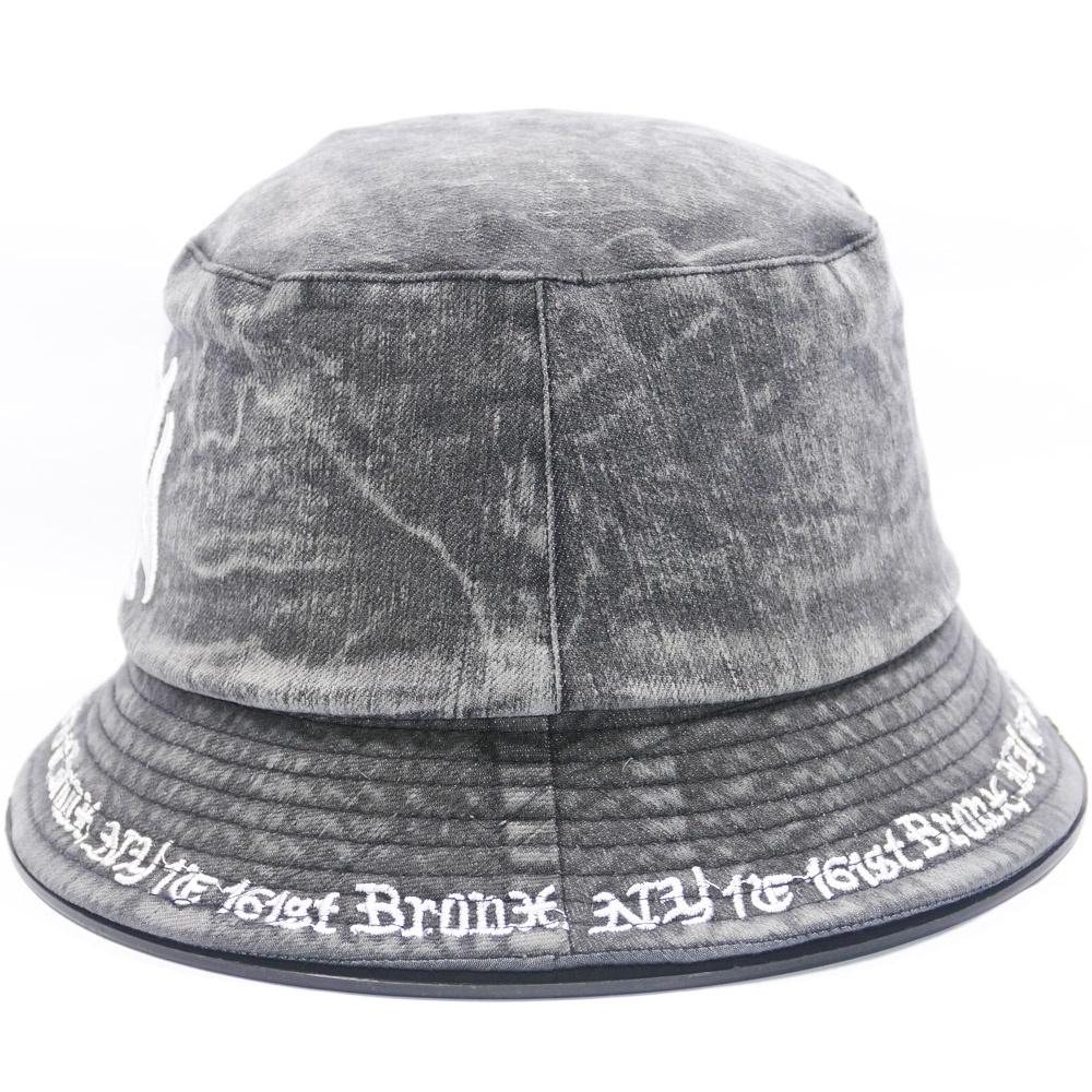 Nón bucket 2 mặt jean loang cá tính thêu chữ NY - Chất liệu vải Jeans oát mềm thích hợp cho nam và nữ