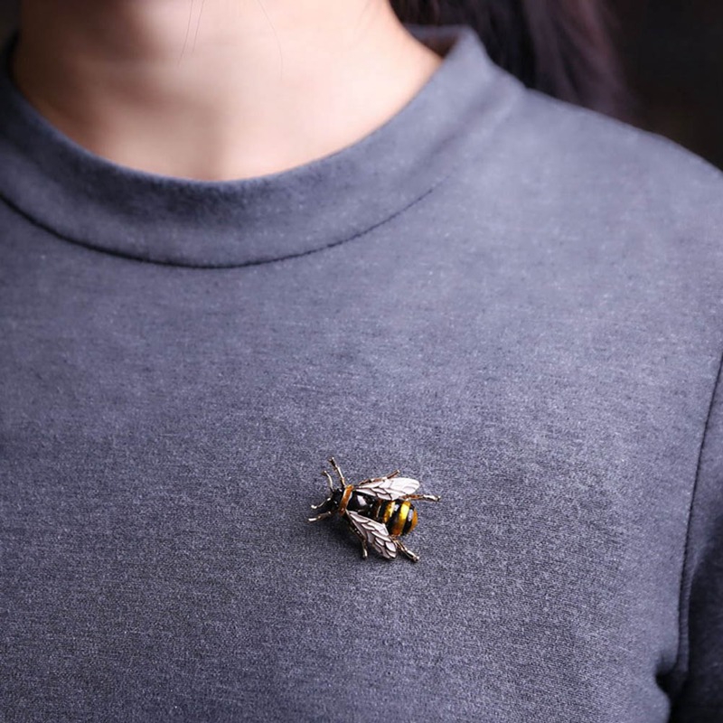 Insect Bee Bumble Bee Brooch for Modern Design Jewelry Magic Fashion