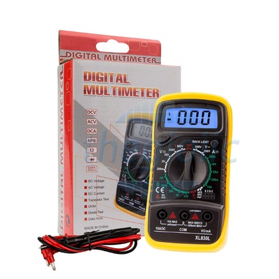 Đồng hồ đo điện XL830L Đồng hồ vạn năng XL 830 màn hình kỹ thuật số kèm pin 9V