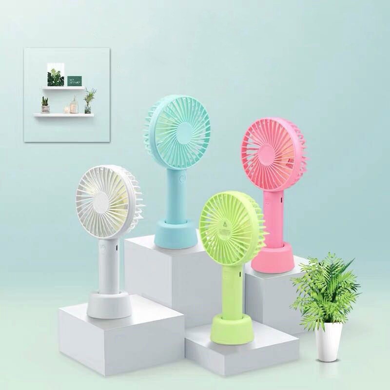 Quạt mini cầm tay có chân đứng để bàn | BigBuy360 - bigbuy360.vn