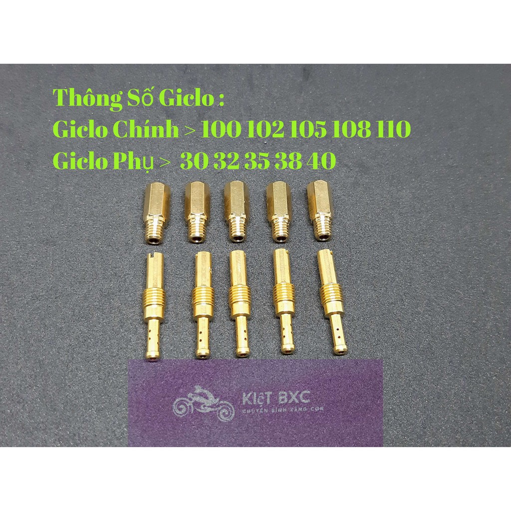 Chế Hòa Khí : 10 Giclo Chính Phụ Ga Dẹp