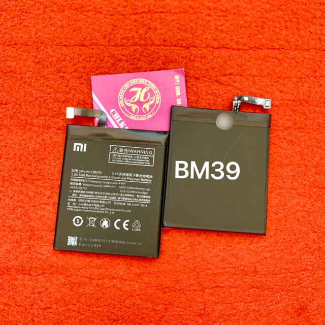 Pin xiaomi Mi 6 zin - kí hiệu trên pin BM39