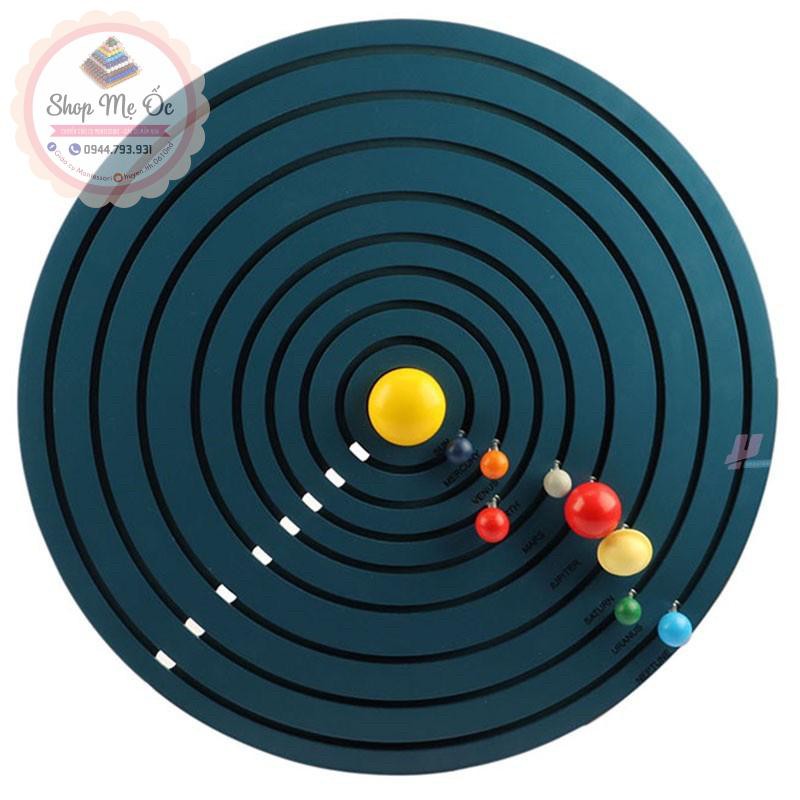 Giáo cụ Montessori bản Quốc tế - Sa bàn các hành tinh trong hệ mặt trời