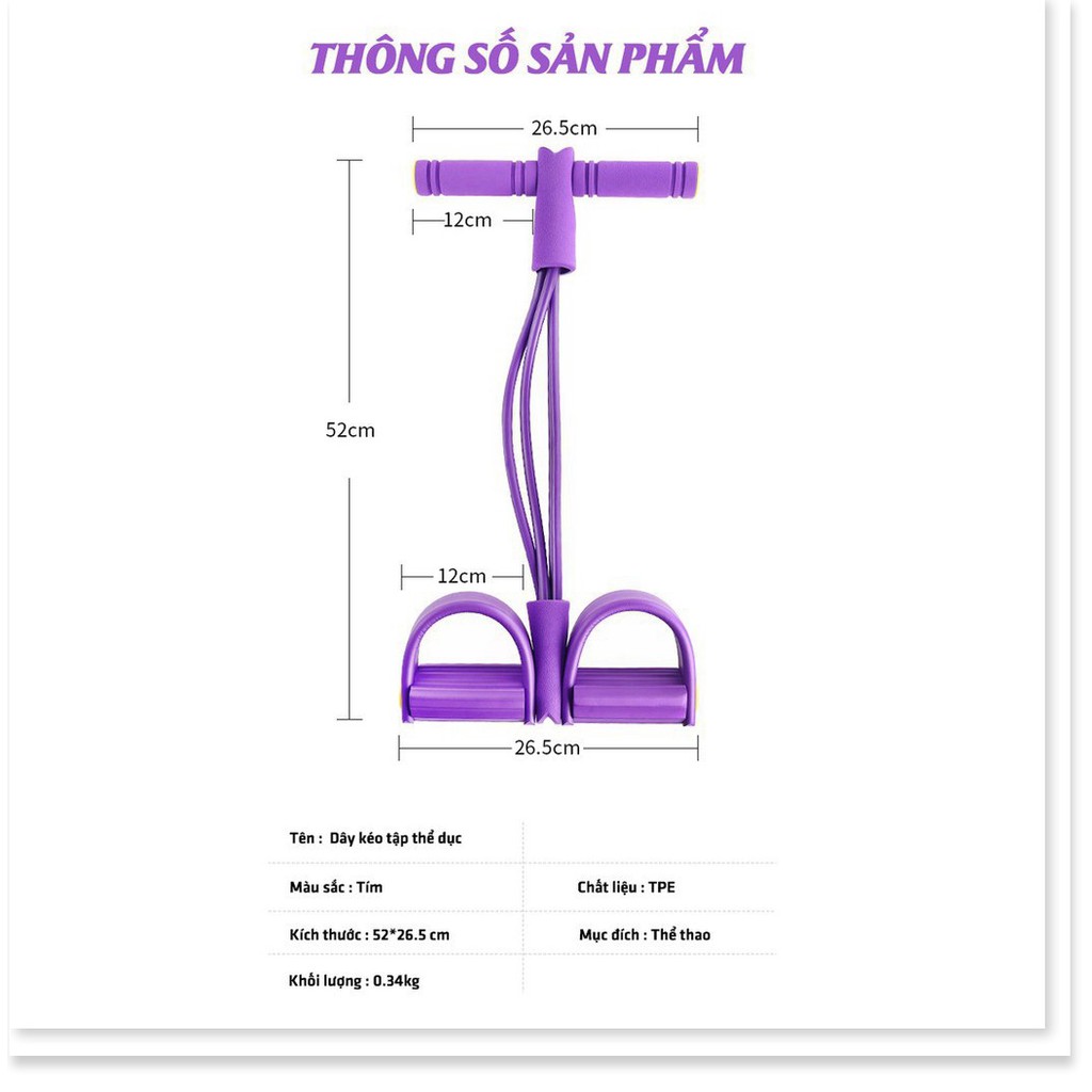 [HOT HIT 2020] - Dây Kéo Tập Thể Dục Đánh Tan Mỡ Bụng Mỗi Ngày - Dụng Cụ Thể Dục Tiện Lợi Trong Nhà - GD179A