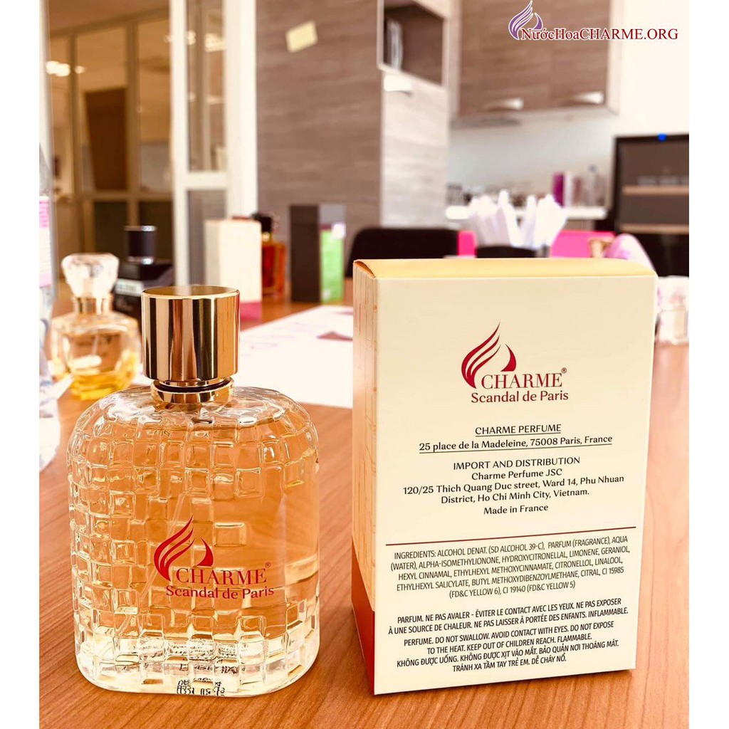 [ Chính Hãng 100% ] NƯỚC HOA CHARME SCANDAL DE PARIS 100ML | BigBuy360 - bigbuy360.vn
