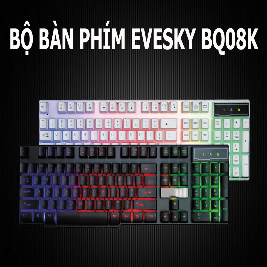 Bàn phím máy tính Giả Cơ EVESKY BQ08K