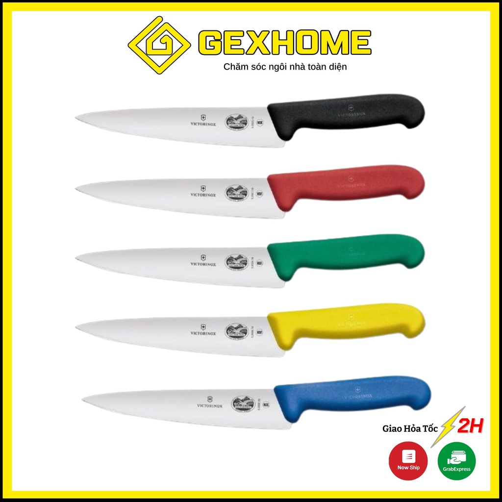 Dao thái thịt Victorinox Fibrox 19cm cán nhựa [Thụy Sỹ]