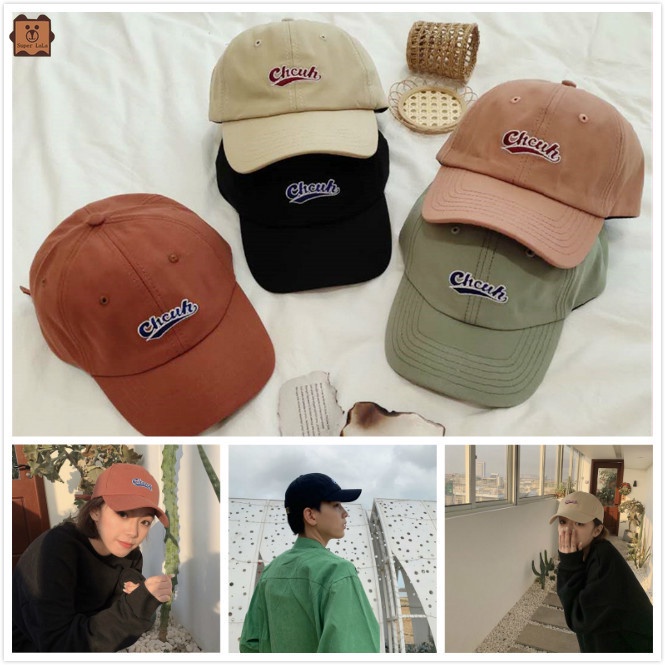 Mũ Lưỡi Trai Thêu Họa Tiết Màu Sắc Ngọt Ngào Phong Cách Nhật Bản Thời Trang Mùa Hè Cho Nam Và Nữ