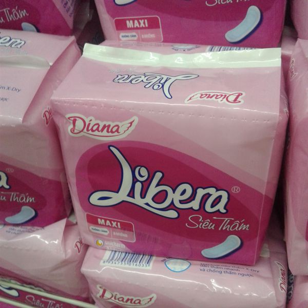 Băng Vệ Sinh Diana Libera Siêu Thấm Không Cánh (Gói 8 Miếng)