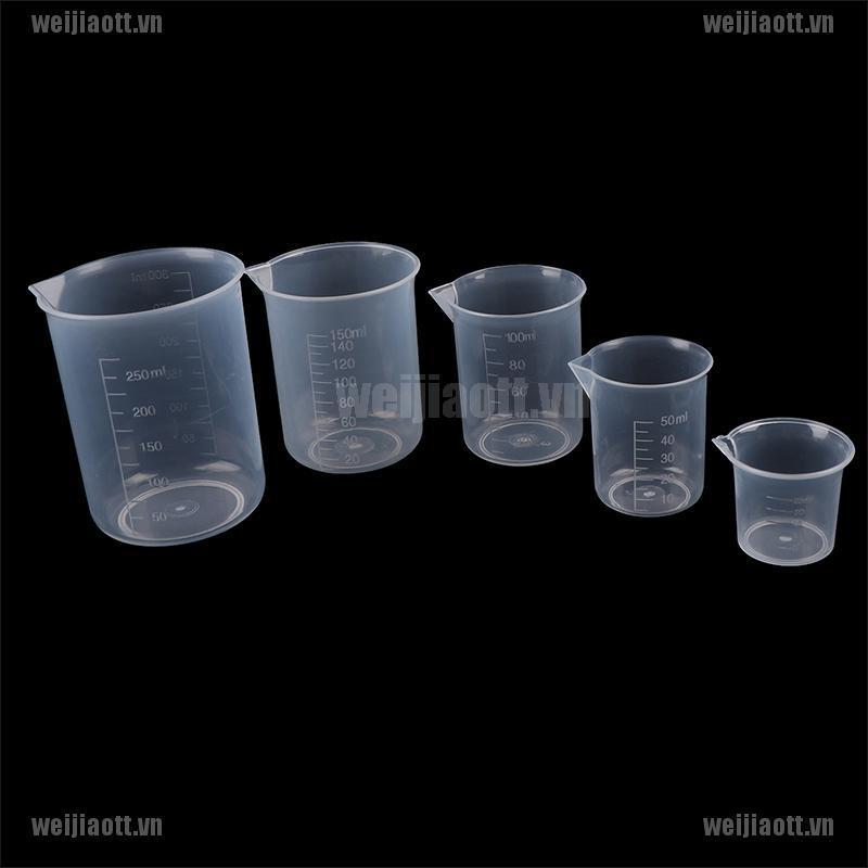 Set 2 Cốc Đo Lường Bằng Nhựa Trong Suốt Dành Cho Nhà Bếp