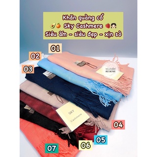 Khăn SKY Cashmere cao cấp(loại dày)
