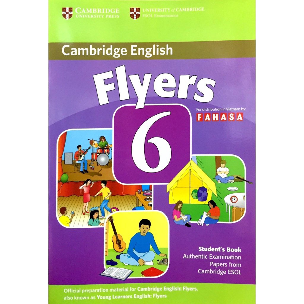 Sách - Cambridge Young Learner English Tests Flyers 6 SB FAHASA Reprint Edition