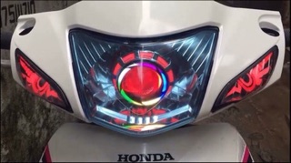 Combo Gương Cầu và Led audi cho Wave