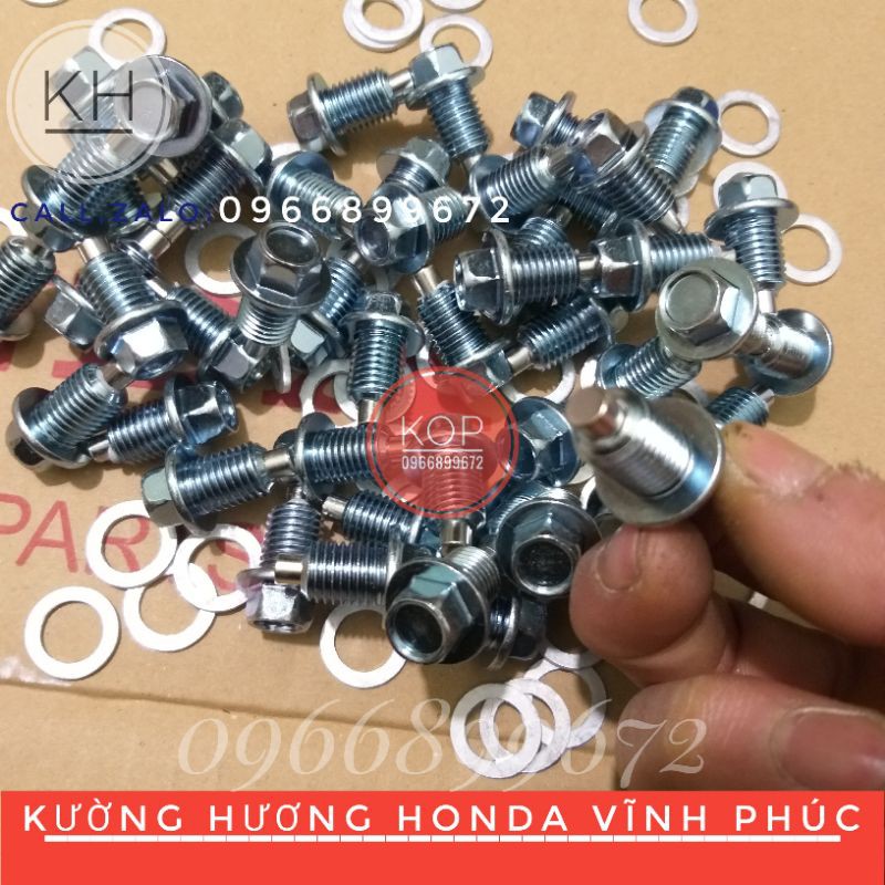 Ốc xả nhớt Đầu nam châm ( giá 1 con kèm long đền)